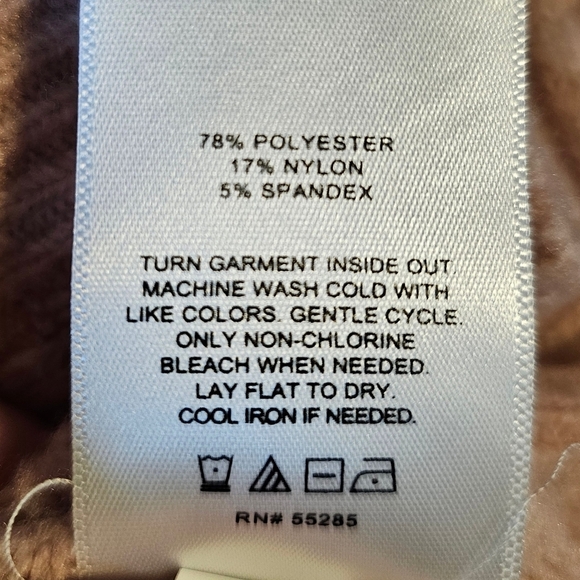 Express V-Neck Balloon Sleeve Criss Cross Cutout Cardigan | Dusty Mauve | XL - Picture 9 of 9